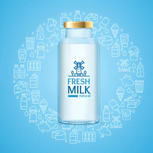 Milk Bottle Milk Bottle - 1L